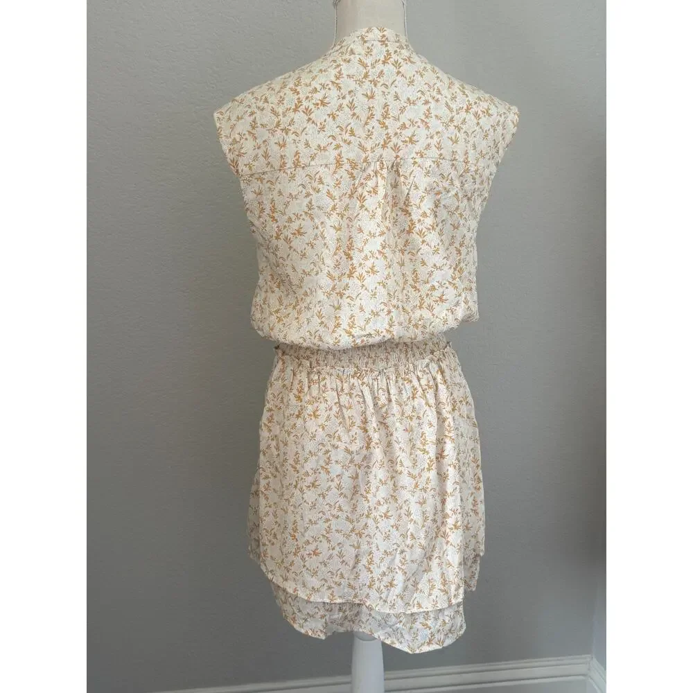 Bishop + Young Kelley Smock Dress Small Floral Cottagecore Prairie Mini NWOT